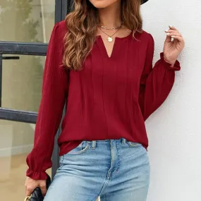 Women Summer Blouses Sleeveless Halter Collar Solid Color Blouse