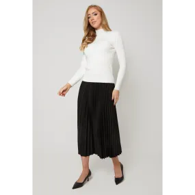 Women's Pleated Midi Skirt