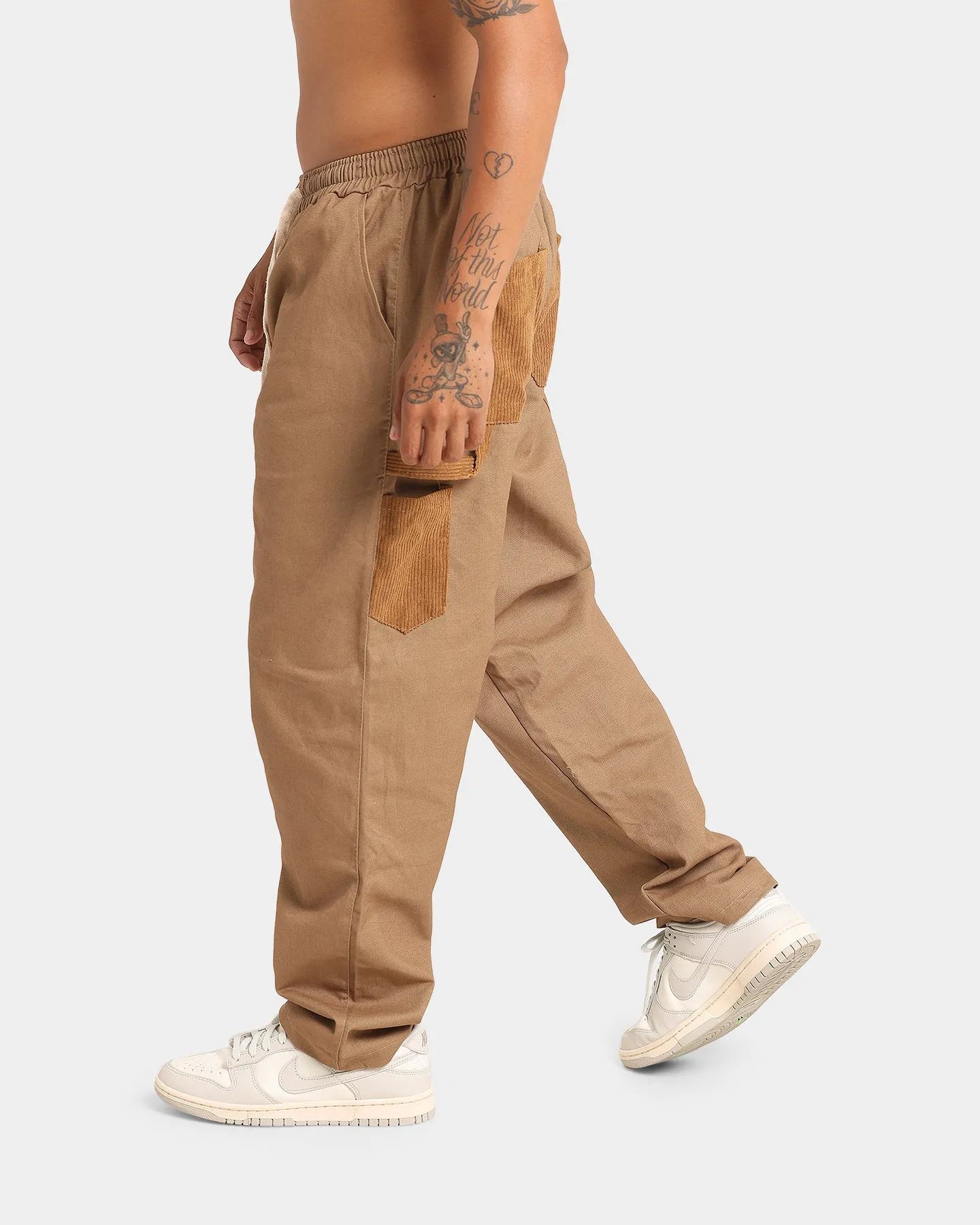 XXIII Horacio Wide Leg Chino Pants Khaki/Brown