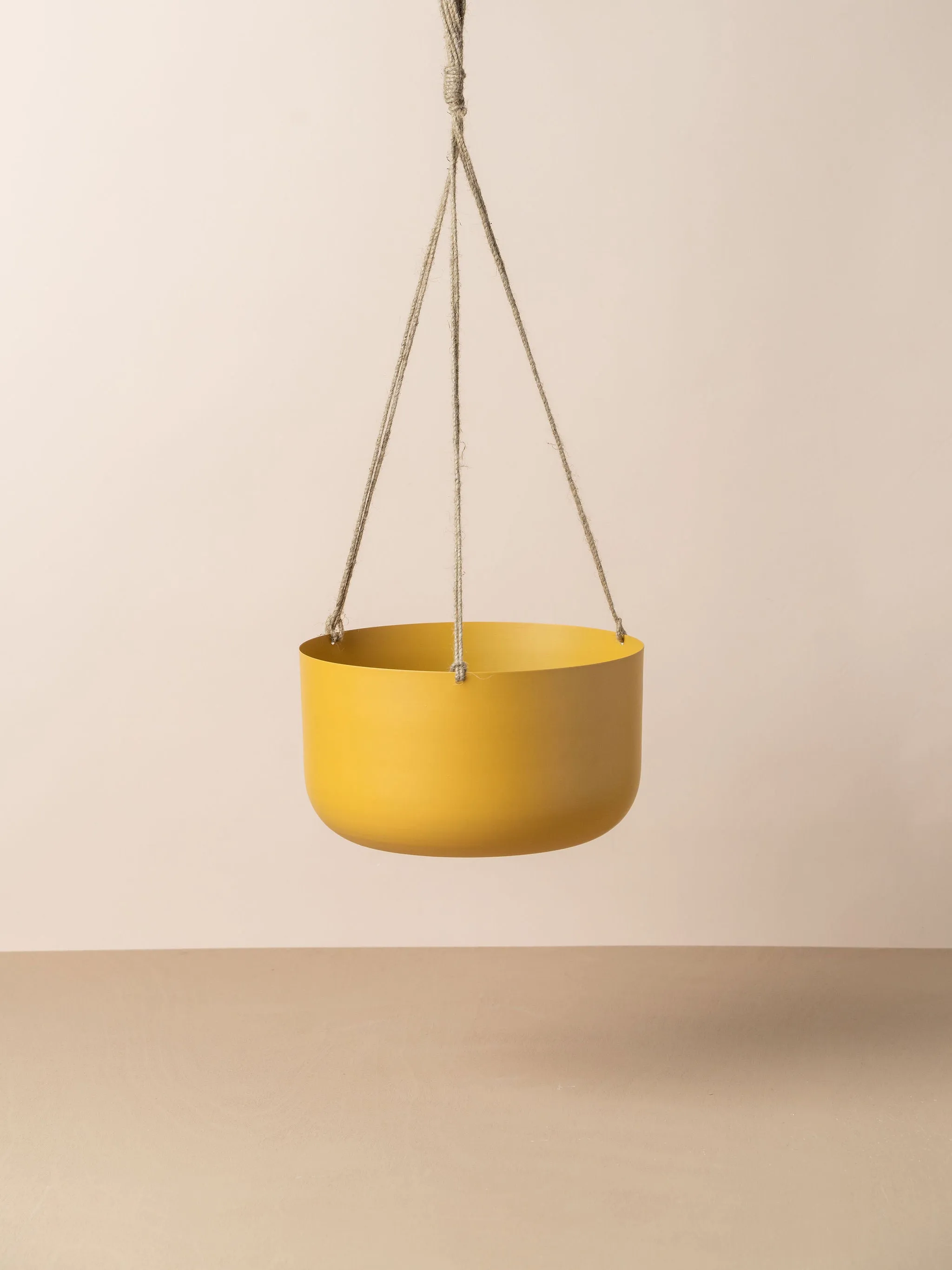 Yaamur Metal Hanging Planter - Saffron