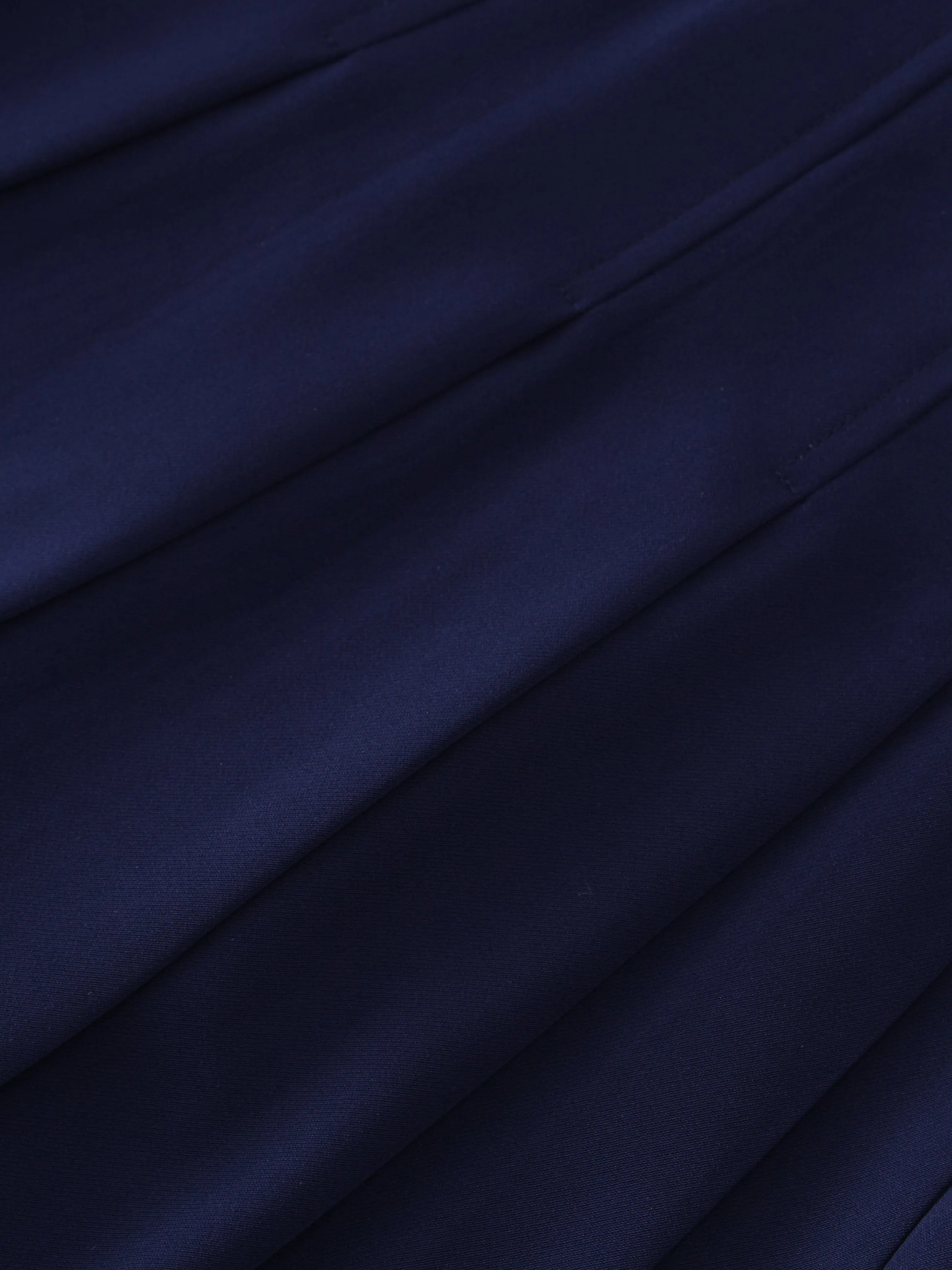 Yolk Pleated Skirt 37"-Navy